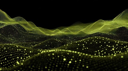 Poster - Abstract graphic design of a wavy, undulating surface.