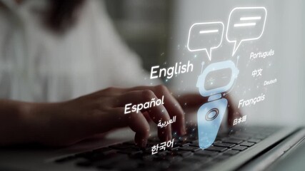 Global communication with multiple languages, digital translation tools, multilingual technology, cross-cultural communication, and virtual language learning environments. Muxer