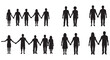 © Arbaz - International Friendship Day 2025: Silhouettes of Unified Connections. Various silhouettes of people holding hands, symbolizing diverse human connections and solidarity.