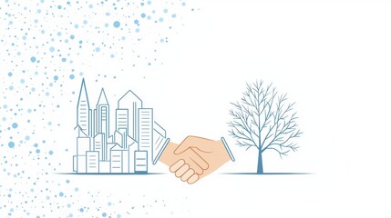 Poster - Partnership Modern flat style icons illustrating different types of partnerships and collaborations