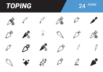 Poster - Elegant Icons: A comprehensive set of meticulously designed icons, perfectly tailored for a variety of creative projects, emphasizing versatility and visual clarity.
