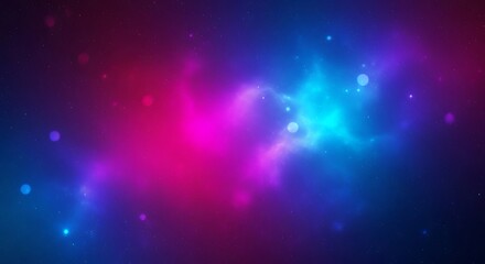 Leinwandbilder - Abstract Nebula Background with Colorful Gradient and Stars
