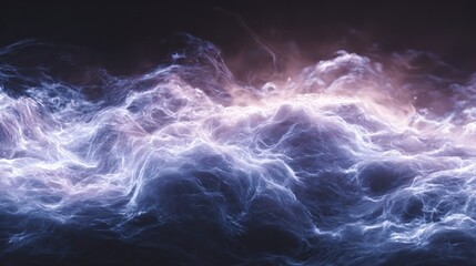 Poster - Abstract illustration of swirling, energy-like forms.