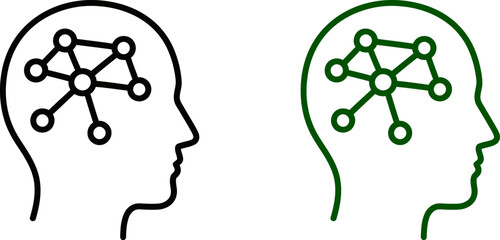 Poster - Understanding the brain neural network connection concept artificial intelligence and thinking process vector