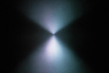 Aufkleber - Abstract light beam pattern with glowing blank spot in center, radiating soft blue and white hues, creating futuristic and mysterious atmosphere