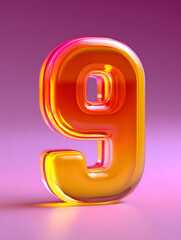 Poster - 3d rendering digital font big sale event countdown concept element