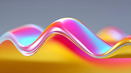 Poster - Dynamic fluid color gradient background, abstract KV main visual business PPT background