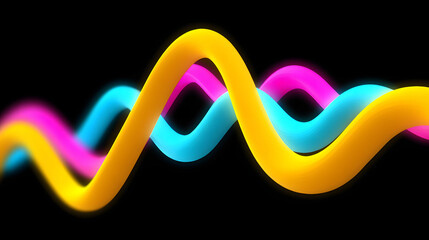 Poster - 3D rendering line texture texture commercial PPT main visual background