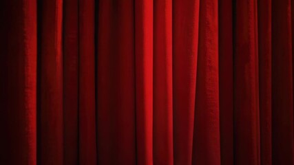Poster - A hand wearing a white glove leaning against a red curtain