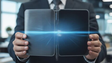 Poster - Digital Agenda Person holds schedule