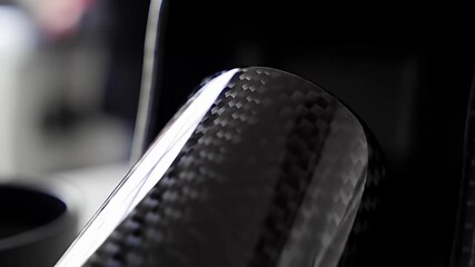 Abstract close-up of textured cylindrical objects