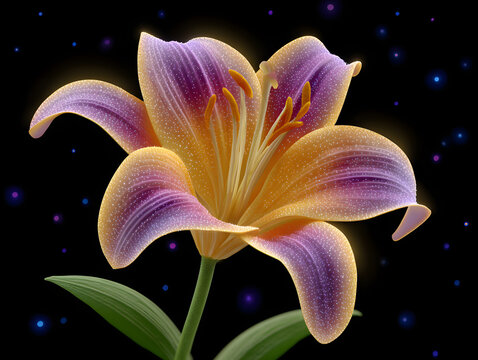 Colorful flower graphic poster PPT background, abstract flower computer wallpaper background