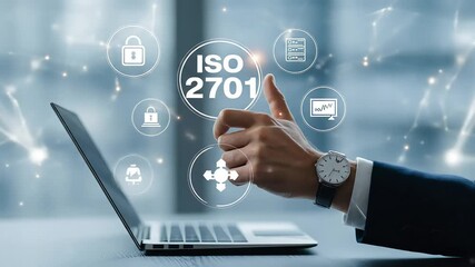 Poster - Approving data protection via laptop with ISO 27001