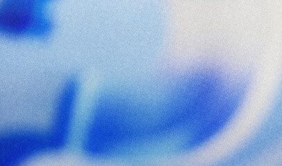 Poster - Light blue grainy background noise texture backdrop pastel color banner copy space