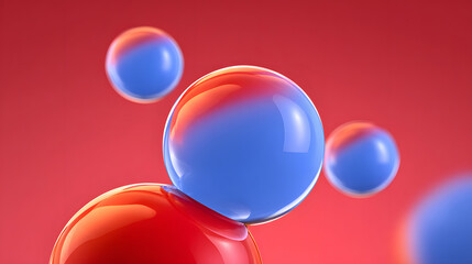 Poster - Dynamic fluid color gradient background, abstract KV main visual business PPT background