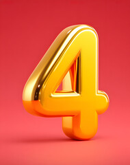 Poster - 3d rendering digital font big sale event countdown concept element
