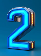 Poster - 3d rendering digital font big sale event countdown concept element