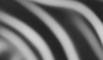 Poster - grainy gradient grey black white silver metallic monochrome dark abstract background color grain texture noise surface
