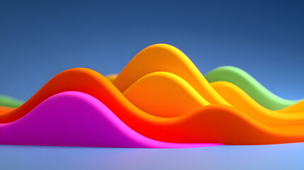 Poster - Dynamic fluid color gradient background, abstract KV main visual business PPT background