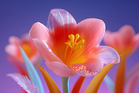 Colorful flower graphic poster PPT background, abstract flower computer wallpaper background