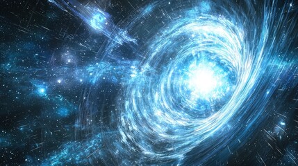 Abstract illustration of a celestial vortex.