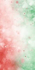 Leinwandbilder - Delicate Red, White, and Green Watercolor Blend Background with Soft Light and Subtle Texture