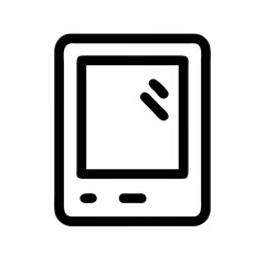 Aufkleber - Depiction of tablet with screen, portable gadget for mobile utility. Screen is prominent on this tablet, ideal for various applications and tasks.