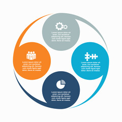 Poster - Infographic design template with place for your data. Vector illustration.