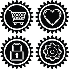 Poster - Digital illustration featuring a collection of various elements isolated on transparent background