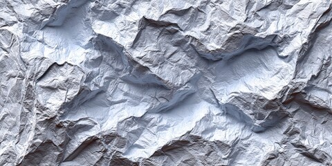 Poster - Crushed paper texture, capturing a unique, wrinkled, rugged surface