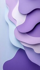 Poster - Pastel Periwinkle Waves with Soft Texture, Creating a Gentle and Abstract Seamless Background.