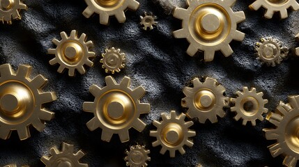 Poster - A textured mechanical pattern for stock photo, creative design use, high quality