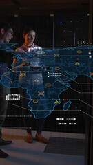 Poster - Animation of data processing over diverse workers in server room