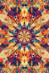 Poster - Colorful, abstract design with a lot of different colors and shapes