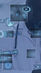 Poster - Animation of data processing over diverse doctors talking