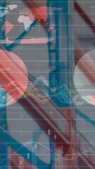 Poster - Animation of data processing over empty warehouse