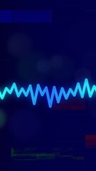 Poster - Animation of interference and data processing over light spots on black background
