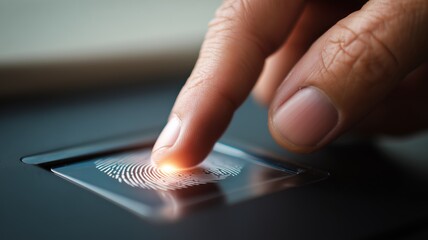 Poster - Understanding biometric technology through fingerprint scanning and eye recognition methods for security enhancement
