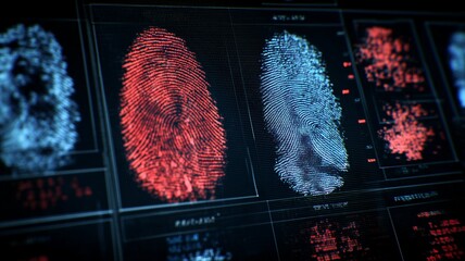 Poster - Exploring biometric technologies with eye scans and fingerprint recognition in a digital interface