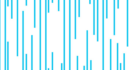 Poster - Minimalist vertical blue lines pattern on white background