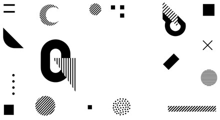 Poster - Abstract geometric shapes in modern minimalist design for creative bac