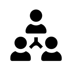 Poster - Network connection of people for social media marketing and business team collaboration concept icon