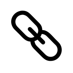 Poster - Link icon vector image for website, url, hyperlink, chain, connection, attach, and web design needs