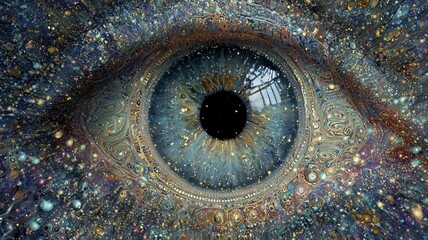 Poster - Exploring the fusion of biometric technology with artistic representations of the human eye
