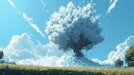 Poster - Magical tree landscape