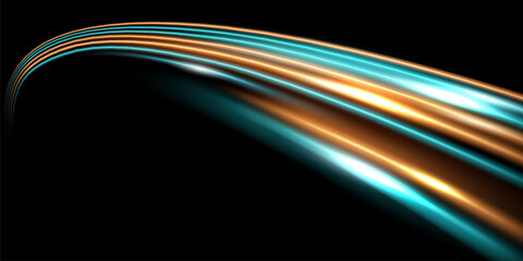Wall Mural - beautiful light speed line background on black background abstract design vector illustration