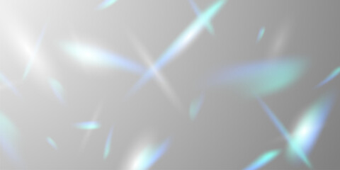 Wall Mural - light effect and zigzag ribbon falling from above on a beam of light, tinsel vector