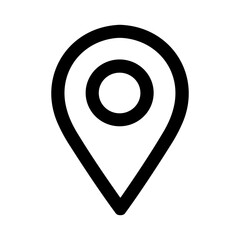 Poster - Minimalist Line Style Location Pinpoint Pointer Simple Navigation Icon