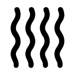 Poster - Simple Line Drawing Wavy Line Element Decoration Graphic Design Element
