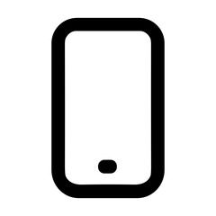 Poster - Simple Outline Minimalist Smartphone Mobile Phone Application Device Icon